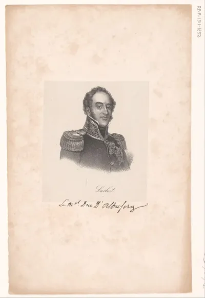Portret van Louis-Gabriel Suchet