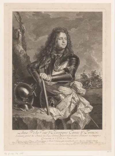 Portret van Louis Henri de La Tour d'Auvergne
