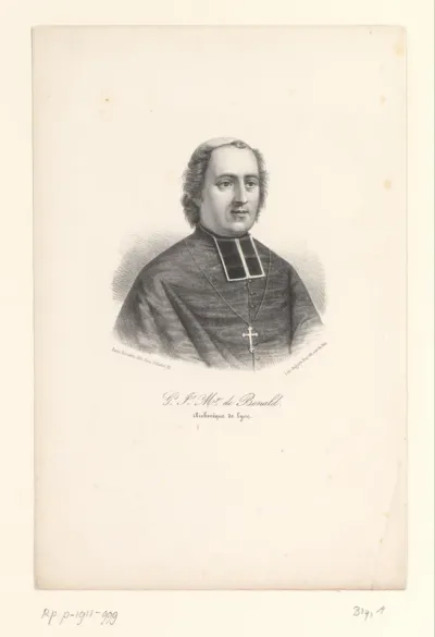 Portret van Louis-Jacques-Maurice de Bonald, aartsbisschop van Lyon