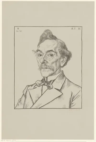 Portret van Louis Jacques Veltman