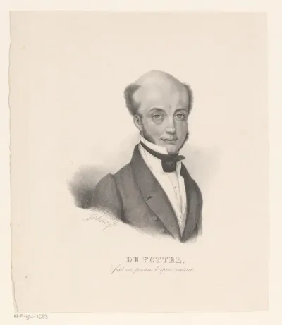 Portret van Louis Joseph de Potter