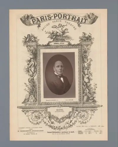 Portret van Louis Joseph Martel