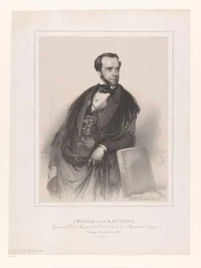 Portret van Louis Joseph Napoleon Marie Rutgeerts