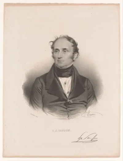 Portret van Louis Joseph Sanson