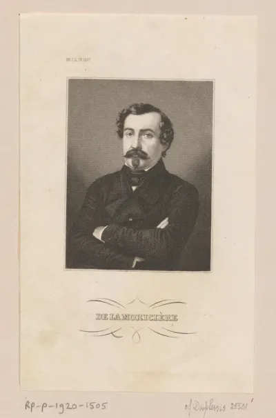 Portret van Louis Juchault de Lamoricière