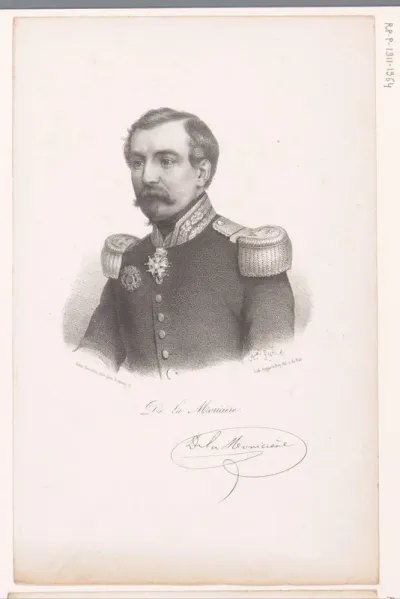 Portret van Louis Juchault de Lamoricière