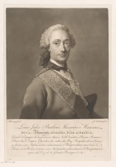 Portret van Louis Jules Mancini Mazarini