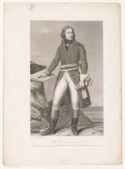 Portret van Louis Lazare Hoche