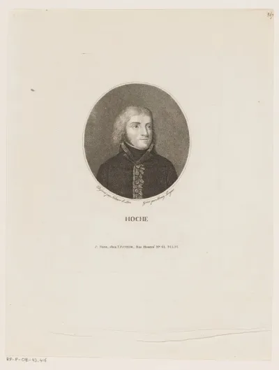 Portret van Louis Lazare Hoche