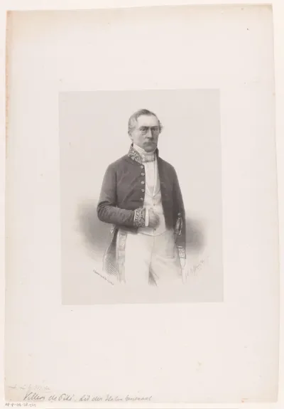 Portret van Louis Libert Guillaume Marie de Villers de Pité