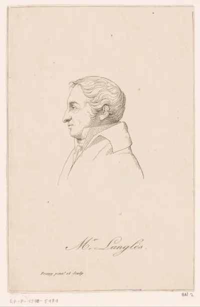 Portret van Louis-Mathieu Langlès