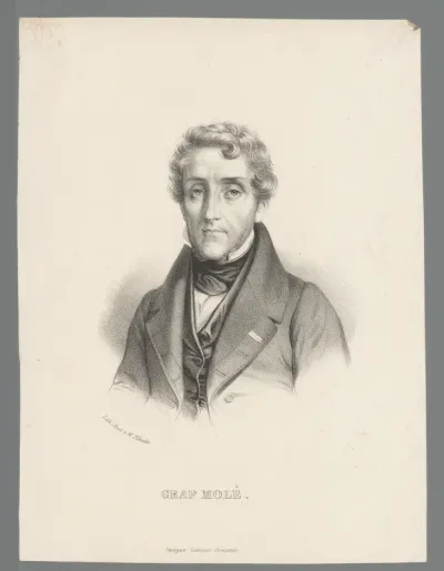 Portret van Louis-Mathieu Molé