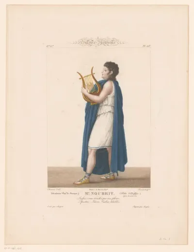Portret van Louis Nourrit als Orpheus