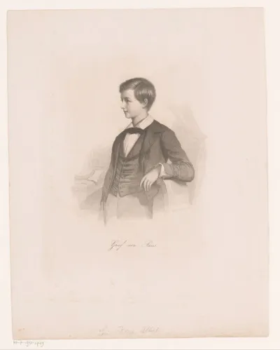 Portret van Louis Philippe Albert d'Orleans, comte de Paris
