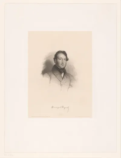 Portret van Louis Pierre Henriquel-Dupont