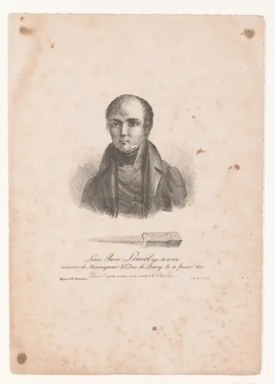 Portret van Louis Pierre Louvel