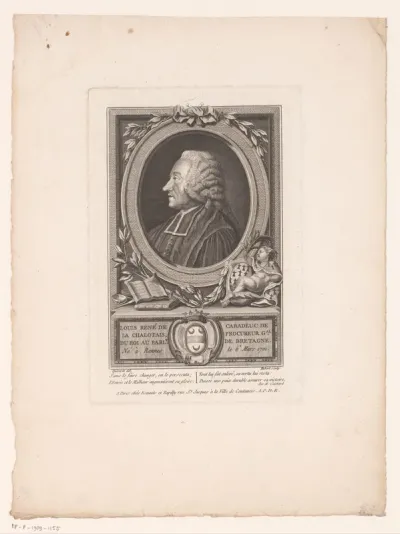 Portret van Louis-René de Caradeuc de la Chalotais