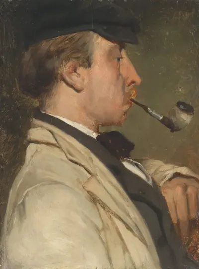 Portret van Louis Sierich (1834-1919), schilder