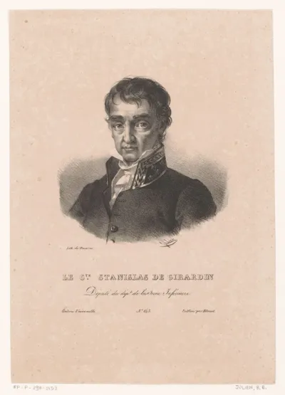 Portret van Louis Stanislas de Girardin