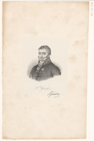 Portret van Louis Stanislas de Girardin