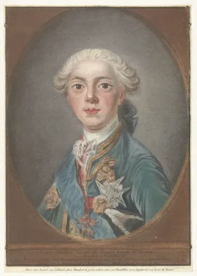 Portret van Louis Stanislas Xavier de France