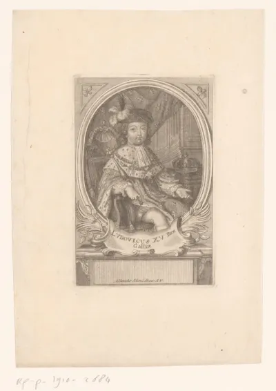 Portret van Louis XV, koning van Frankrijk