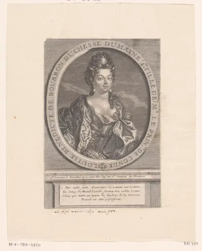 Portret van Louise Bénédicte de Bourbon
