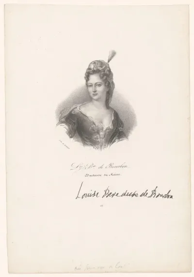 Portret van Louise Bénédicte van Bourbon
