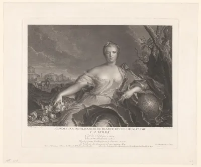 Portret van Louise Elisabeth van Frankrijk