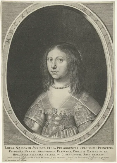 Portret van Louise Henriëtte, prinses van Oranje-Nassau