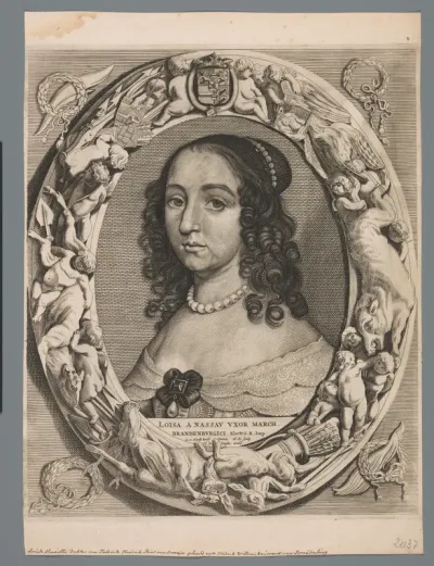 Portret van Louise Henriëtte, prinses van Oranje