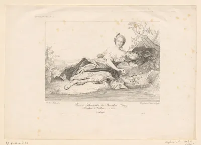 Portret van Louise Henriëtte van Bourbon