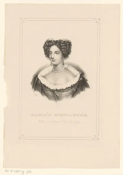 Portret van Louise Henriëtte van Nassau