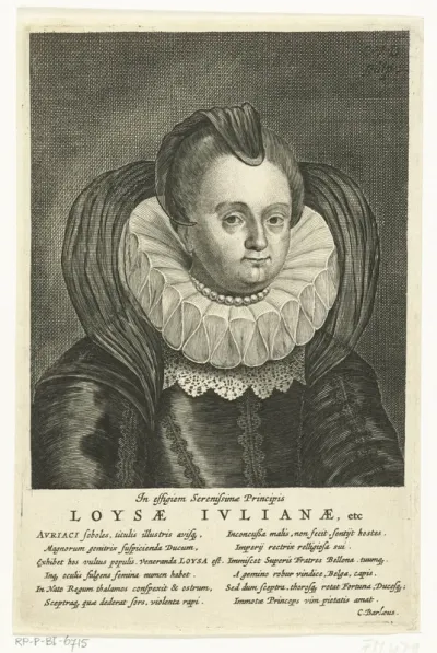 Portret van Louise Juliana, gravin van Nassau
