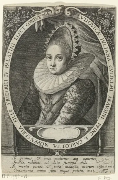 Portret van Louise Juliana van Oranje-Nassau