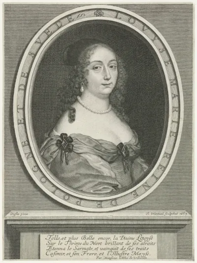 Portret van Louise Marie de Gonzague, koningin van Polen