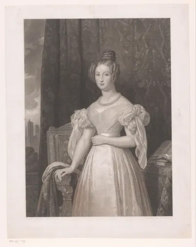 Portret van Louise Marie van Orléans