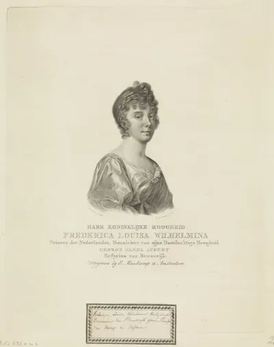 Portret van Louise, prinses van Oranje-Nassau