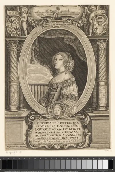 Portret van Louysa van Anhalt