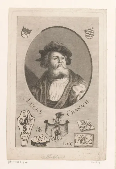 Portret van Lucas Cranach