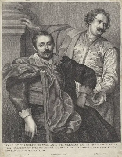 Portret van Lucas de Wael en Cornelis de Wael