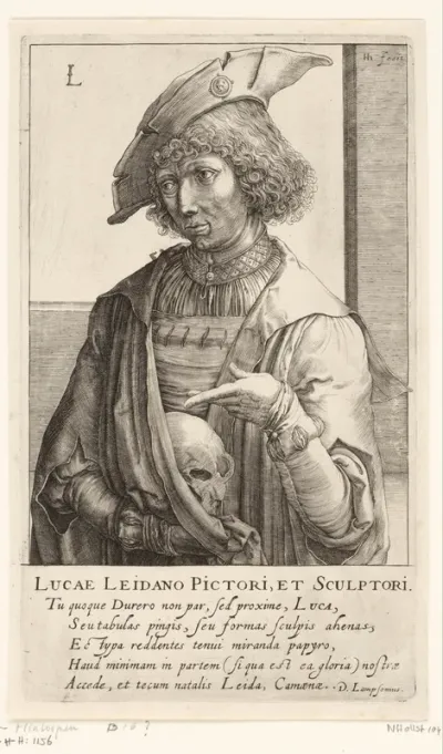 Portret van Lucas van Leyden