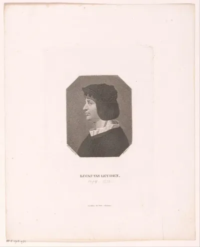 Portret van Lucas van Leyden