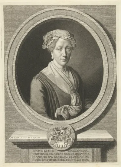 Portret van Lucia Emerentia Burmania