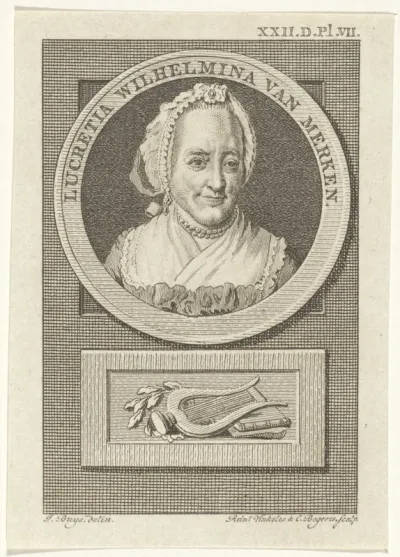 Portret van Lucretia Wilhelmina van Merken