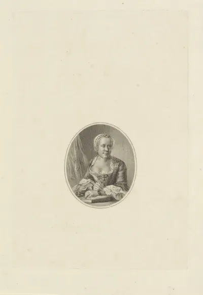 Portret van Lucretia Wilhelmina van Merken