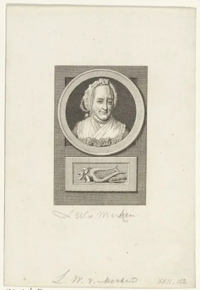 Portret van Lucretia Wilhelmina van Merken