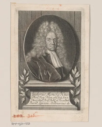 Portret van Lüder Mencke