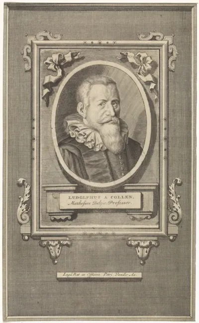 Portret van Ludolph van Ceulen