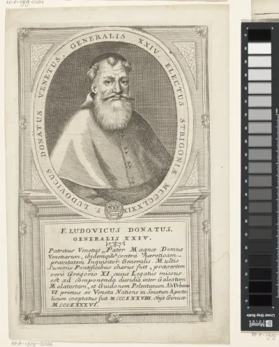 Portret van Ludovico Donati, 24ste Minister Generaal van de franciscaner orde